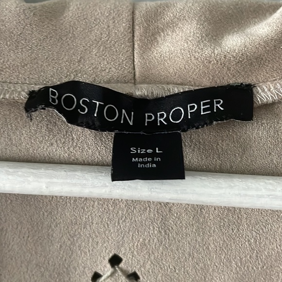 Boston Proper Embellished Laser Cut Embroidered Tie Front Cardigan EUC! - Picture 5 of 7